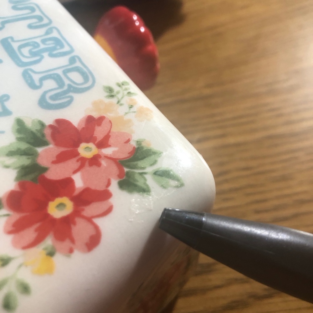 The Pioneer Woman Butter Dish "Vintage Floral" Collection Stoneware - Picture 13 of 14